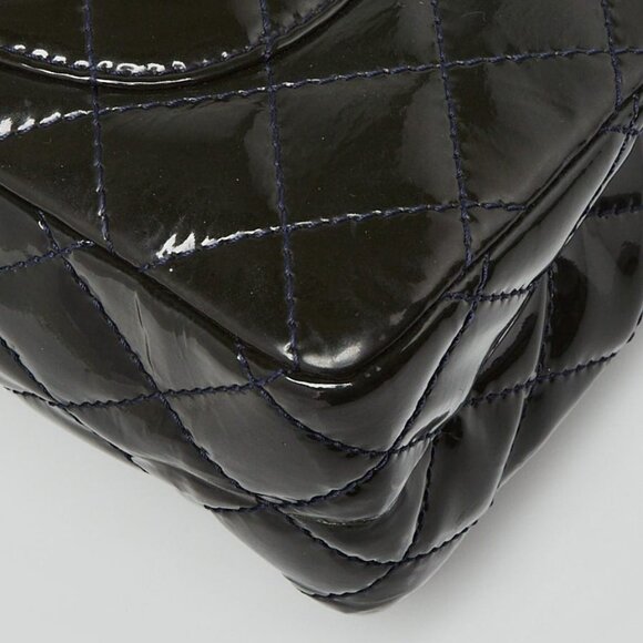 Chanel Blue/Green 2.55 Reissue Quilted Classic Patent Leather 226 Flap Bag - Picture 12 of 12